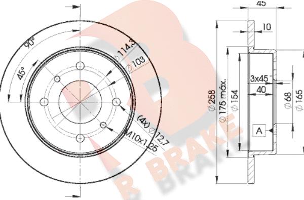 R Brake 78RBD29901 - Disque de frein cwaw.fr