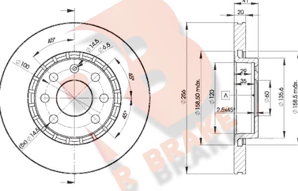 R Brake 78RBD29046 - Disque de frein cwaw.fr