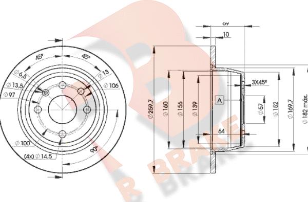 R Brake 78RBD29041 - Disque de frein cwaw.fr