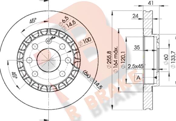 R Brake 78RBD29042 - Disque de frein cwaw.fr