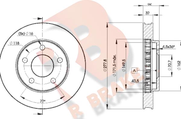 R Brake 78RBD29057 - Disque de frein cwaw.fr