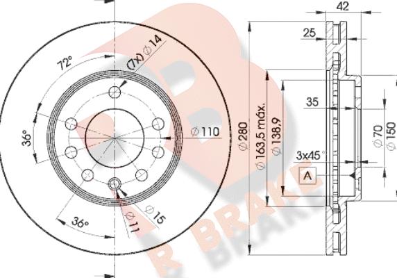 R Brake 78RBD29060 - Disque de frein cwaw.fr