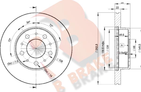 R Brake 78RBD29063 - Disque de frein cwaw.fr