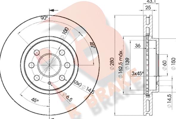 R Brake 78RBD29007 - Disque de frein cwaw.fr