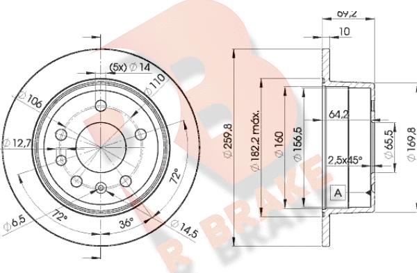 R Brake 78RBD29105 - Disque de frein cwaw.fr