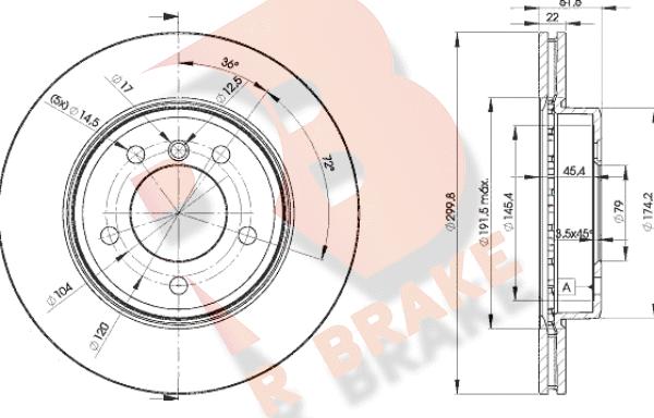 R Brake 78RBD24539 - Disque de frein cwaw.fr