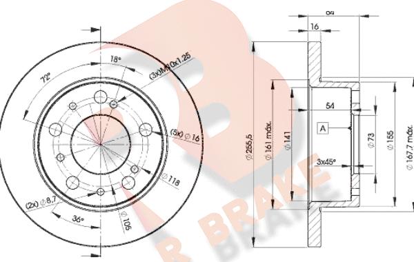 R Brake 78RBD24693 - Disque de frein cwaw.fr