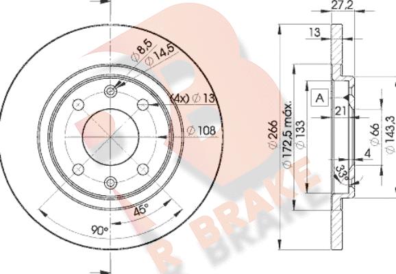 R Brake 78RBD24692 - Disque de frein cwaw.fr