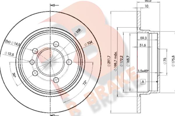 R Brake 78RBD24647 - Disque de frein cwaw.fr