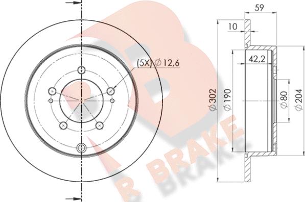 R Brake 78RBD24650 - Disque de frein cwaw.fr