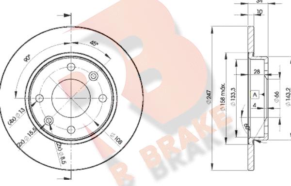 R Brake 78RBD24689 - Disque de frein cwaw.fr