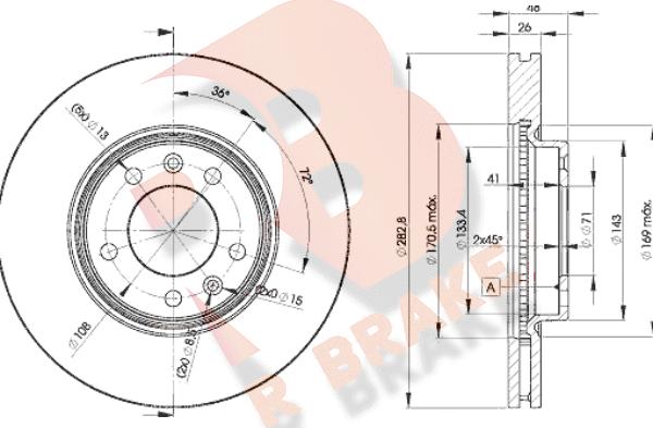 R Brake 78RBD24685 - Disque de frein cwaw.fr