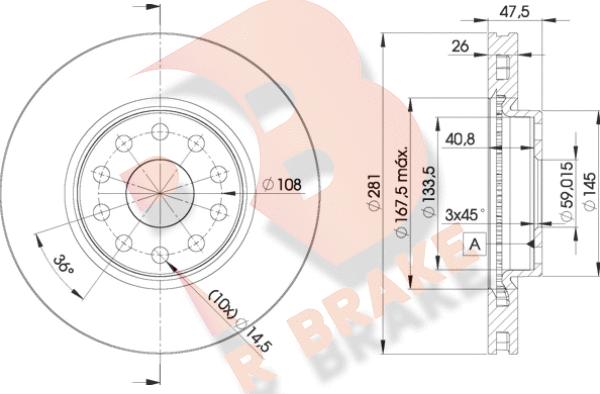 R Brake 78RBD24639 - Disque de frein cwaw.fr