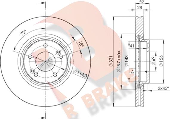 R Brake 78RBD24051 - Disque de frein cwaw.fr