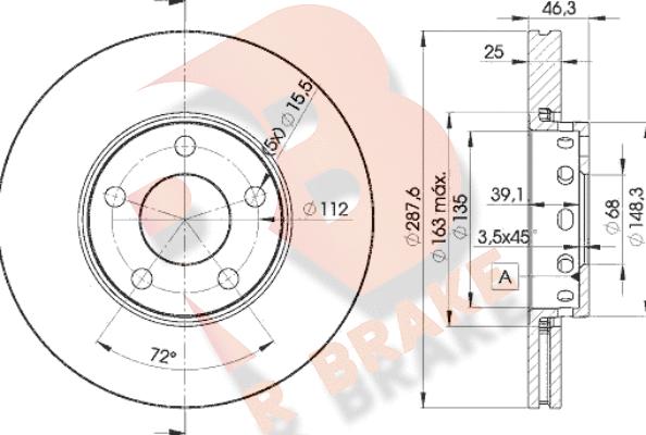 R Brake 78RBD24063 - Disque de frein cwaw.fr