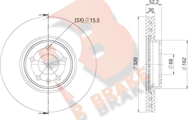 R Brake 78RBD24039 - Disque de frein cwaw.fr