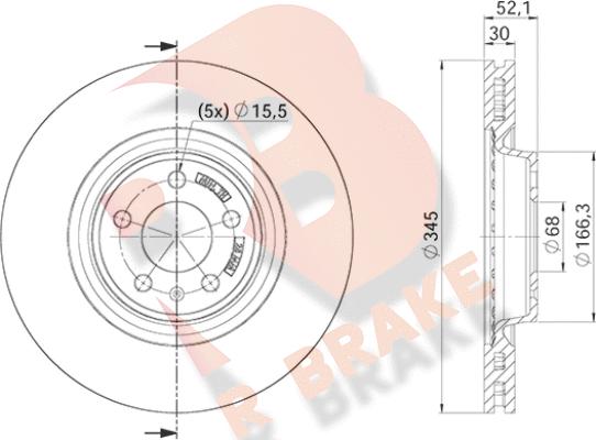 R Brake 78RBD24150 - Disque de frein cwaw.fr