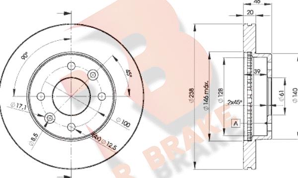 R Brake 78RBD24287 - Disque de frein cwaw.fr