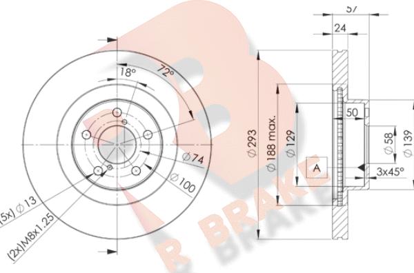 R Brake 78RBD24702 - Disque de frein cwaw.fr