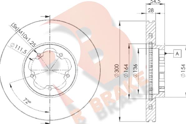 R Brake 78RBD25630 - Disque de frein cwaw.fr