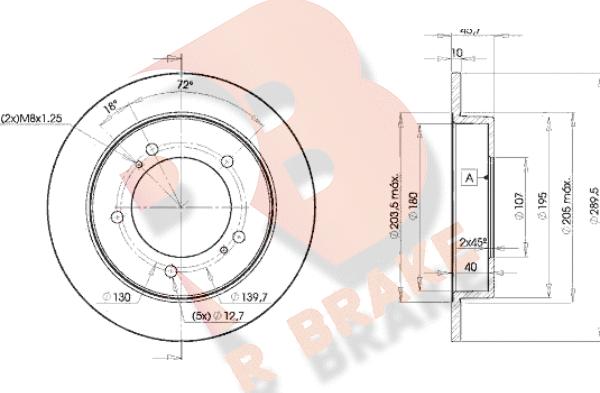 R Brake 78RBD26970 - Disque de frein cwaw.fr