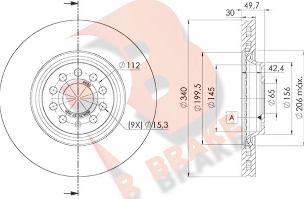 R Brake 78RBD26085 - Disque de frein cwaw.fr