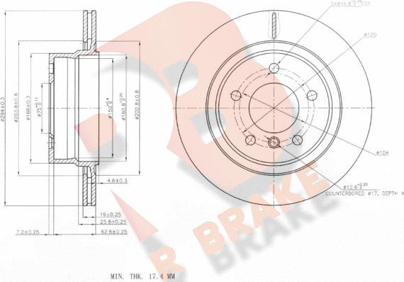 R Brake 78RBD26087 - Disque de frein cwaw.fr