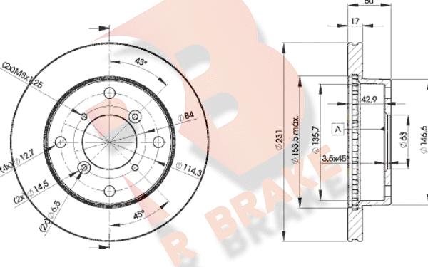 R Brake 78RBD26030 - Disque de frein cwaw.fr