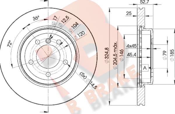 R Brake 78RBD26071 - Disque de frein cwaw.fr