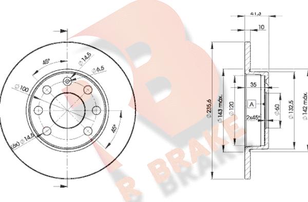 R Brake 78RBD26193 - Disque de frein cwaw.fr