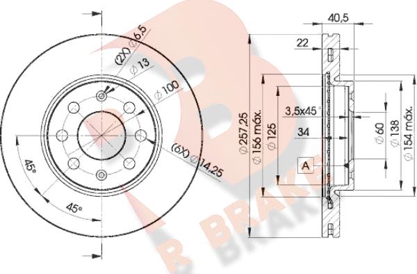 R Brake 78RBD20920 - Disque de frein cwaw.fr