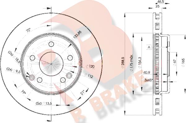 R Brake 78RBD20410 - Disque de frein cwaw.fr