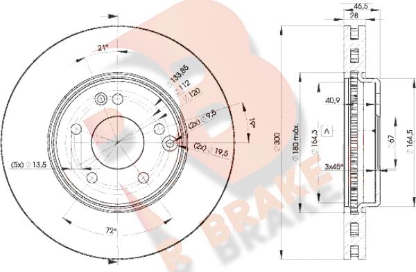 R Brake 78RBD20411 - Disque de frein cwaw.fr