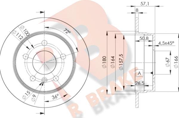 R Brake 78RBD20119 - Disque de frein cwaw.fr