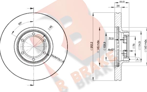 R Brake 78RBD21367 - Disque de frein cwaw.fr