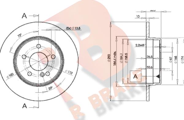 R Brake 78RBD23412 - Disque de frein cwaw.fr