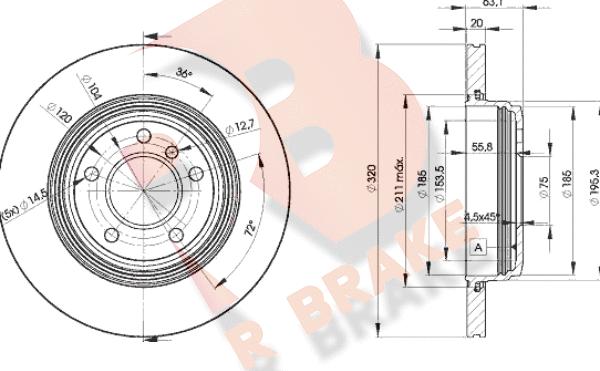 R Brake 78RBD23215 - Disque de frein cwaw.fr