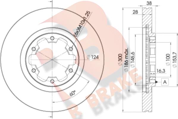 R Brake 78RBD22772 - Disque de frein cwaw.fr