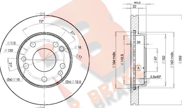 R Brake 78RBD27560 - Disque de frein cwaw.fr