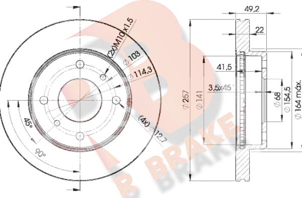 R Brake 78RBD27101 - Disque de frein cwaw.fr