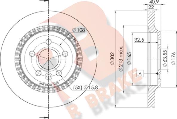 R Brake 78RBD27293 - Disque de frein cwaw.fr