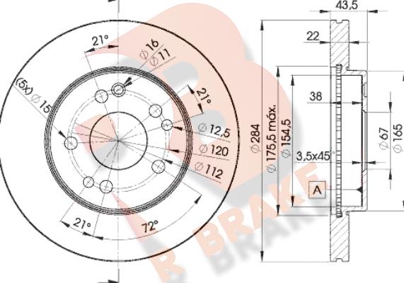 R Brake 78RBD27200 - Disque de frein cwaw.fr