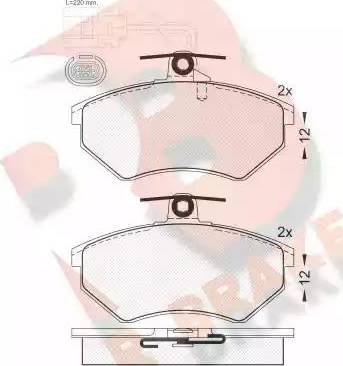 R Brake RB0996 - Kit de plaquettes de frein, frein à disque cwaw.fr