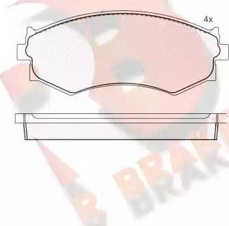 R Brake RB0985 - Kit de plaquettes de frein, frein à disque cwaw.fr