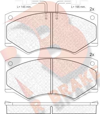 R Brake RB0563 - Kit de plaquettes de frein, frein à disque cwaw.fr