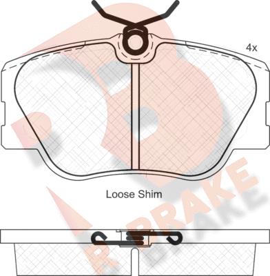 R Brake RB0510-400 - Kit de plaquettes de frein, frein à disque cwaw.fr