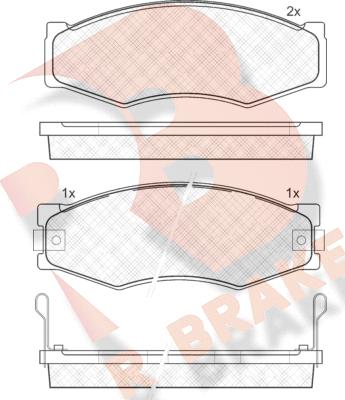 R Brake RB0518 - Kit de plaquettes de frein, frein à disque cwaw.fr