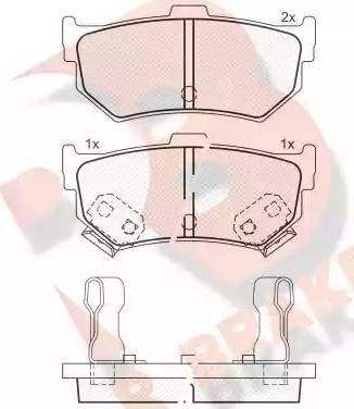 R Brake RB0600 - Kit de plaquettes de frein, frein à disque cwaw.fr