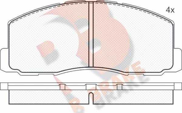 R Brake RB0602 - Kit de plaquettes de frein, frein à disque cwaw.fr