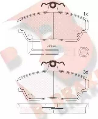 R Brake RB0678 - Kit de plaquettes de frein, frein à disque cwaw.fr